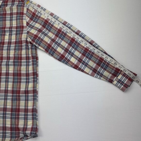 Weatherproof Shirt Men's Size Large Plaid Button Up Long Sleeve Collared Relaxed - Picture 8 of 9